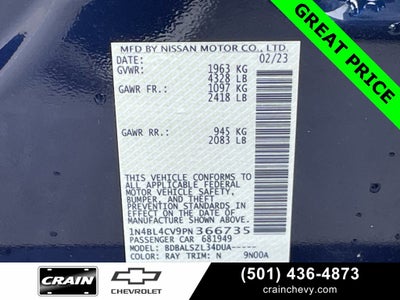 2023 Nissan Altima 2.5 SR