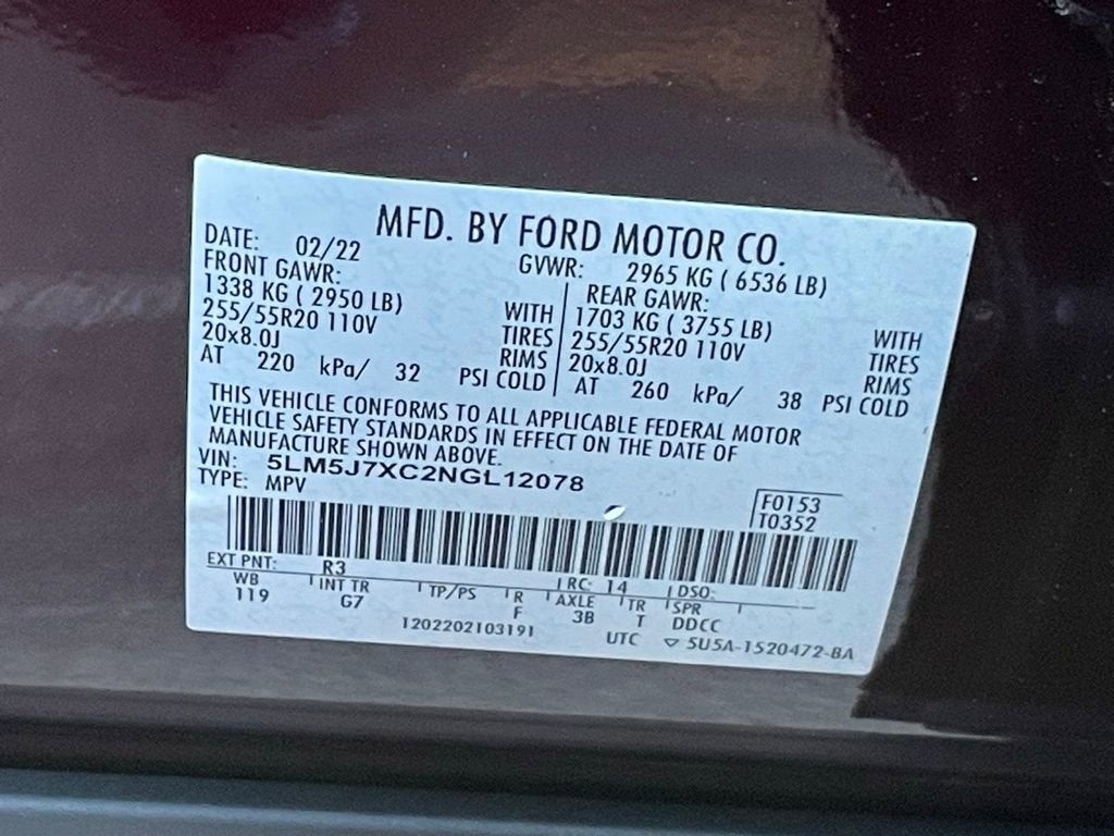 2022 Lincoln Aviator Reserve