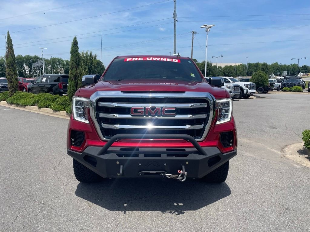 Used 2021 GMC Sierra 1500 SLE with VIN 1GTU9BETXMZ235884 for sale in Little Rock