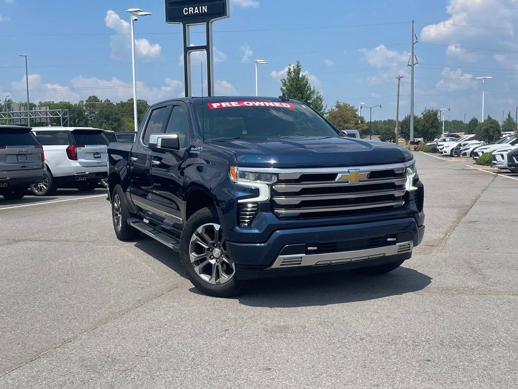 Used 2022 Chevrolet Silverado 1500 High Country with VIN 2GCUDJED4N1513335 for sale in Little Rock