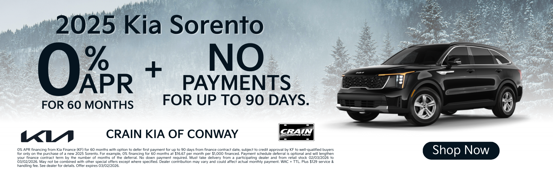 0% + no payments 90 days