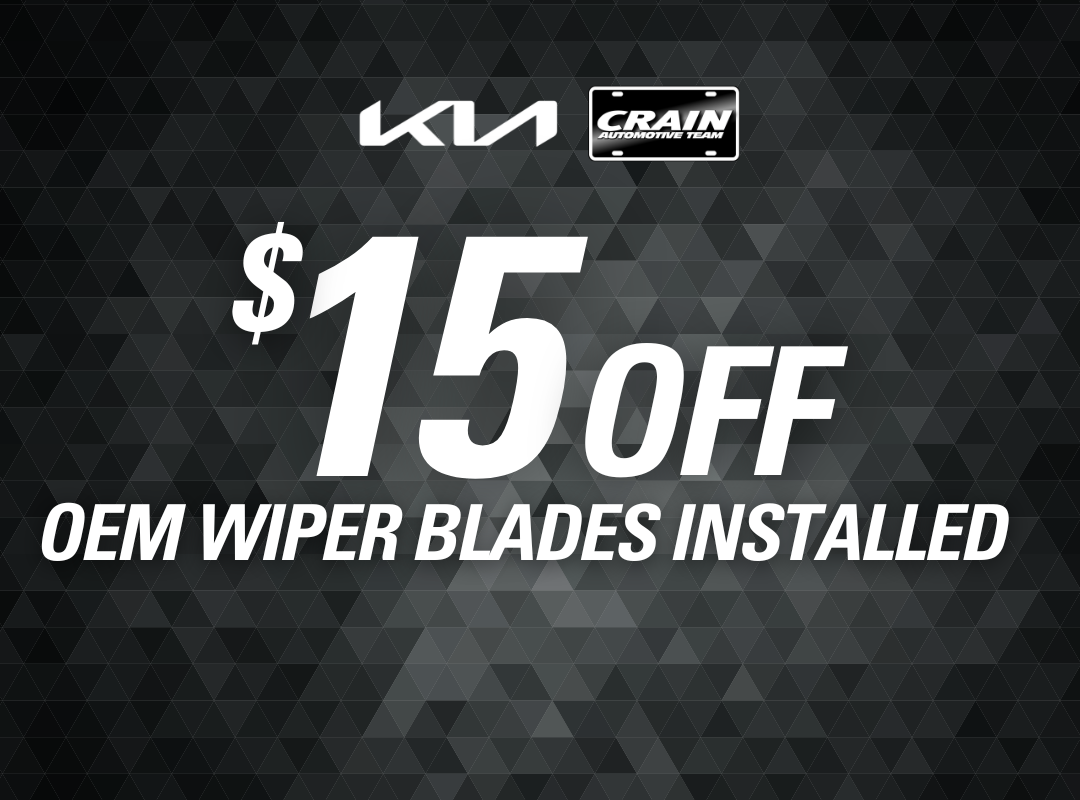 $15 Off OEM Wiper Blade Replacement