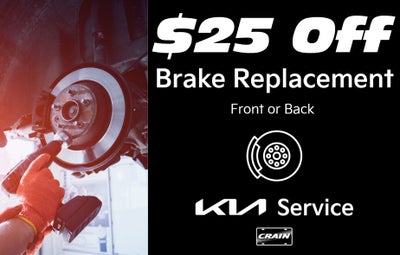$25 Off Brake Pad/Rotor Replacement